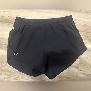 Under Armour HeatGear Black Running Shorts Women’s Medium